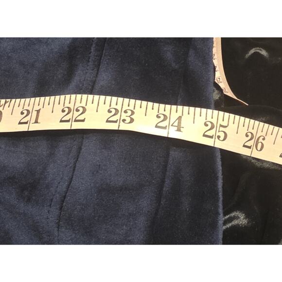 Gloria Vanderbilt top Shirt Lg Navy Blue Velour long sleeve cozy comfort NWT - Picture 8 of 9